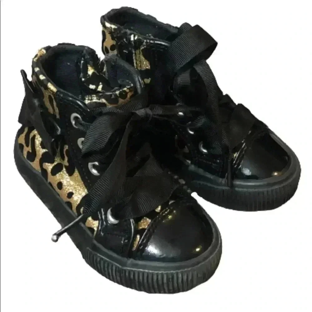Seychelles black GOLD ANIMAL PRINT GLITTER PATTON LEATHER‎ BOOTIES